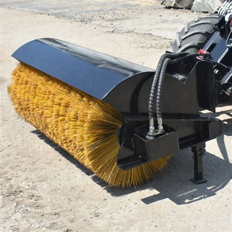 street sweeper for skid steer|rotary broom for skid steer.